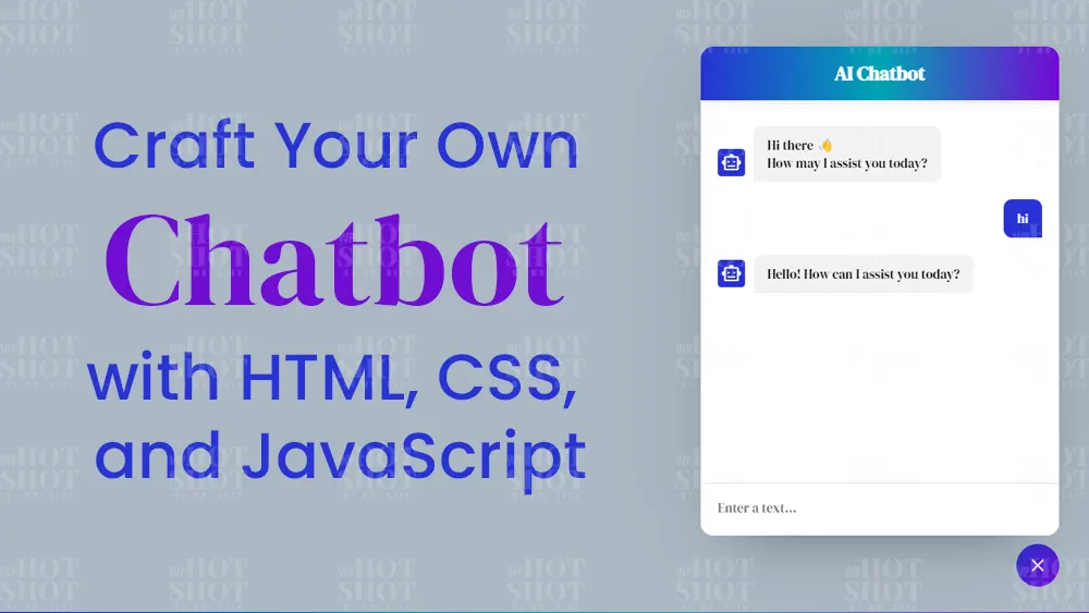 chatbot with html css and javascript